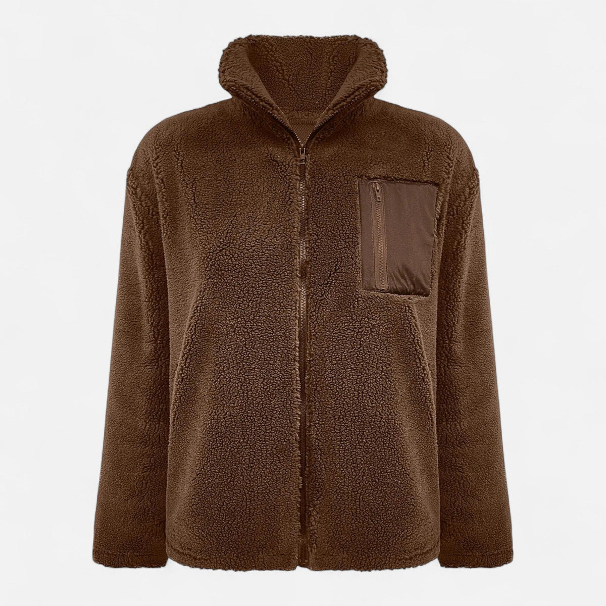 Women's Elegant Warm Fleece Teddy Coat – Casual, Winter Wear
