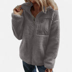 Women's Elegant Warm Fleece Teddy Coat – Casual, Winter Wear