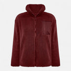 Women's Elegant Warm Fleece Teddy Coat – Casual, Winter Wear