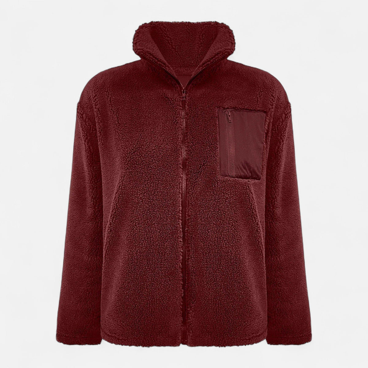 Women's Elegant Warm Fleece Teddy Coat – Casual, Winter Wear
