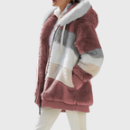 Women's Fleece Winter Jacket with Hood – Casual, Outdoor