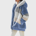 Women's Fleece Winter Jacket with Hood – Casual, Outdoor