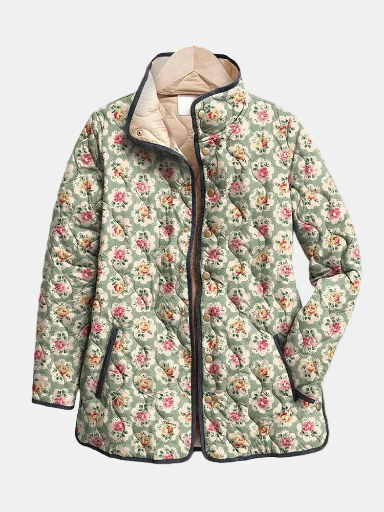 Women's Floral Classic Jacket – Casual, Office