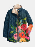 Women's Floral Design Jacket – Casual, Everyday Wear
