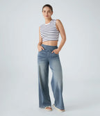 Women's High-Waist Stretch Jeans – Casual Wear, Everyday Comfort
