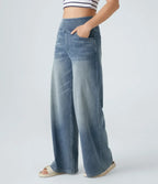 Women's High-Waist Stretch Jeans – Casual Wear, Everyday Comfort