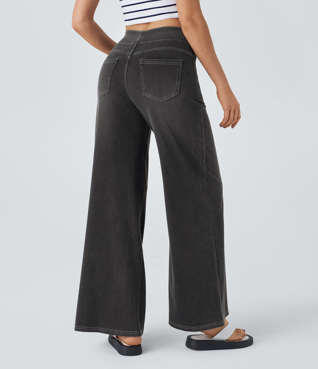 Women's High-Waist Stretch Jeans – Casual Wear, Everyday Comfort