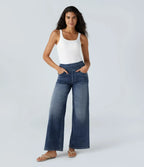 Women's High-Waist Stretch Jeans – Casual Wear, Everyday Comfort