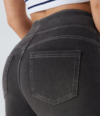 Women's High-Waist Stretch Jeans – Casual Wear, Everyday Comfort