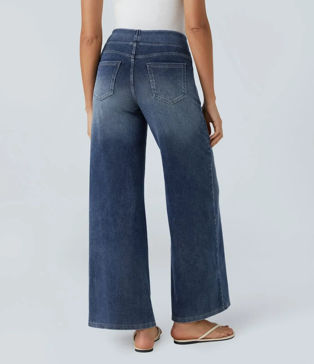 Women's High-Waist Stretch Jeans – Casual Wear, Everyday Comfort