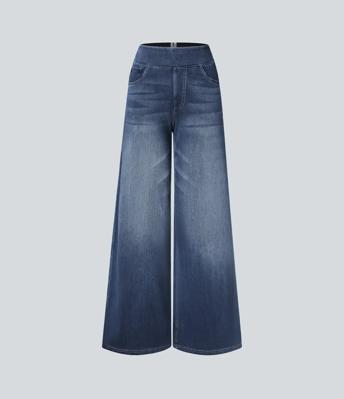 Women's High-Waist Stretch Jeans – Casual Wear, Everyday Comfort