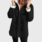 Women's Hooded Jacket with Front Toggle Fastenings – Casual, Everyday Wear