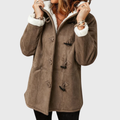 Women's Hooded Jacket with Front Toggle Fastenings – Casual, Everyday Wear