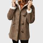 Women's Hooded Jacket with Front Toggle Fastenings – Casual, Everyday Wear