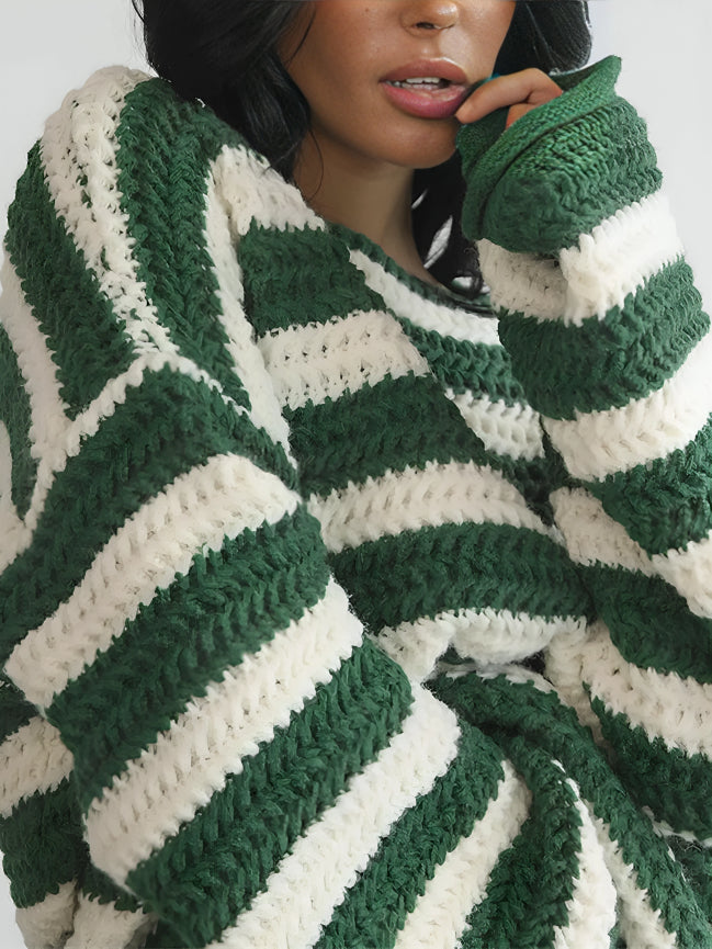 Women's Knit Sweater, Cozy Soft Material, Relaxed Fit – Casual Wear, Everyday Comfort