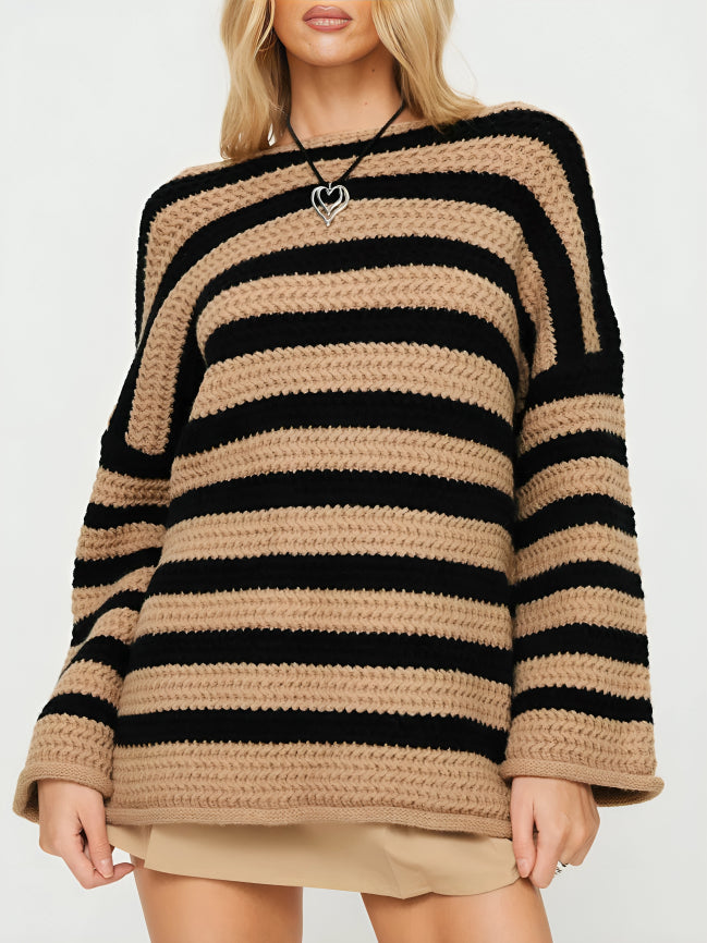 Women's Knit Sweater, Cozy Soft Material, Relaxed Fit – Casual Wear, Everyday Comfort