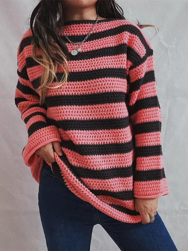 Women's Knit Sweater, Cozy Soft Material, Relaxed Fit – Casual Wear, Everyday Comfort