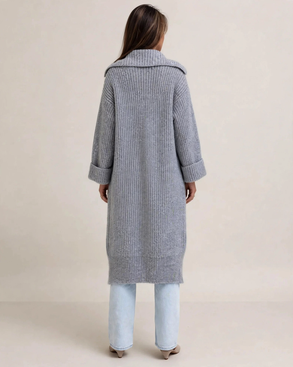 Women's Long Knit Cardigan – Cozy Layering, Casual Style