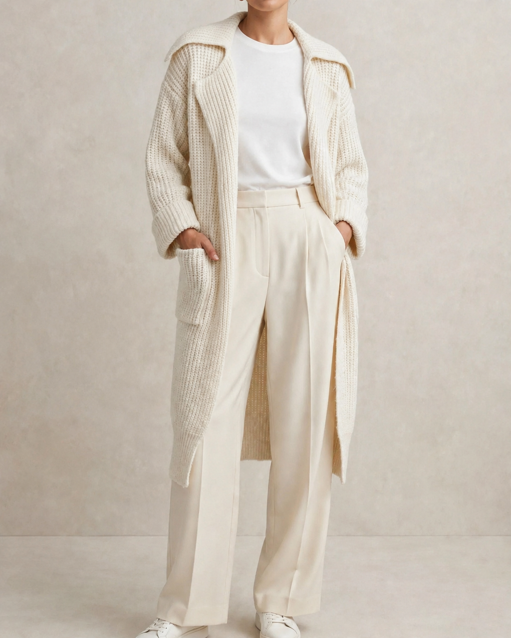 Women's Long Knit Cardigan – Cozy Layering, Casual Style
