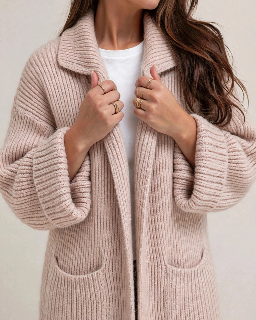 Women's Long Knit Cardigan – Cozy Layering, Casual Style
