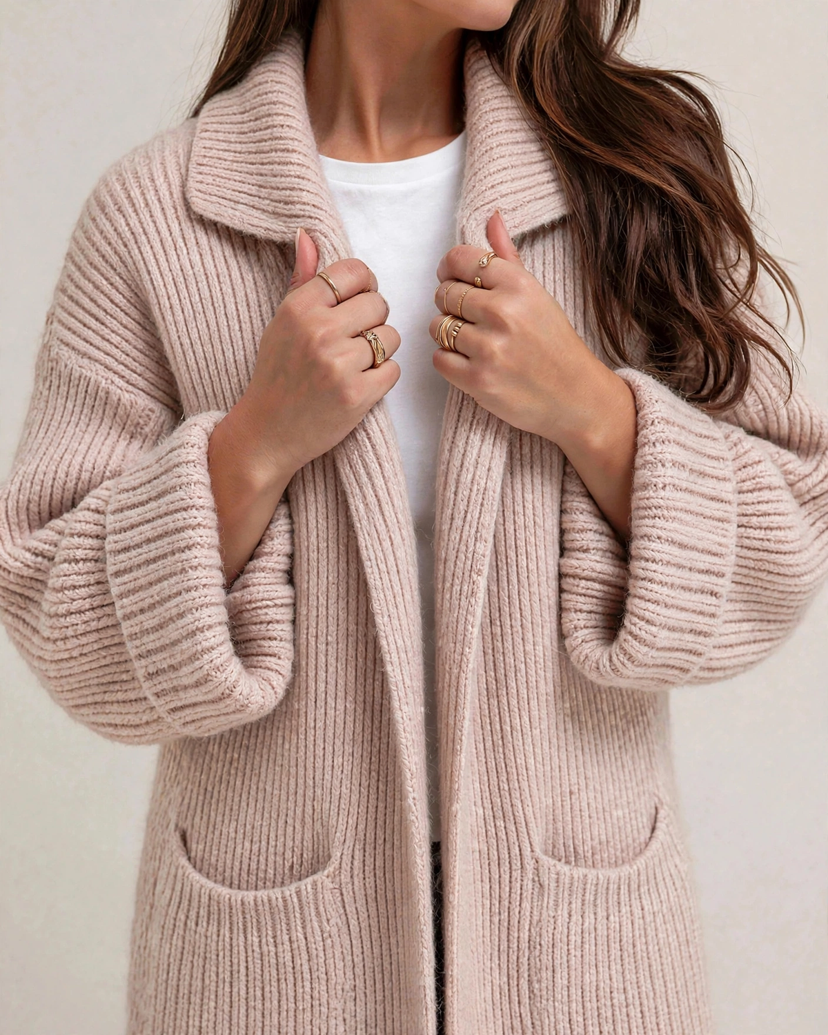 Women's Long Knit Cardigan – Cozy Layering, Casual Style