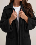 Women's Long Knit Cardigan – Cozy Layering, Casual Style