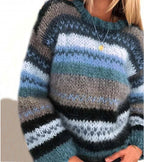 Women's Long Sleeve Knit Sweater – Casual Wear, Everyday Comfort