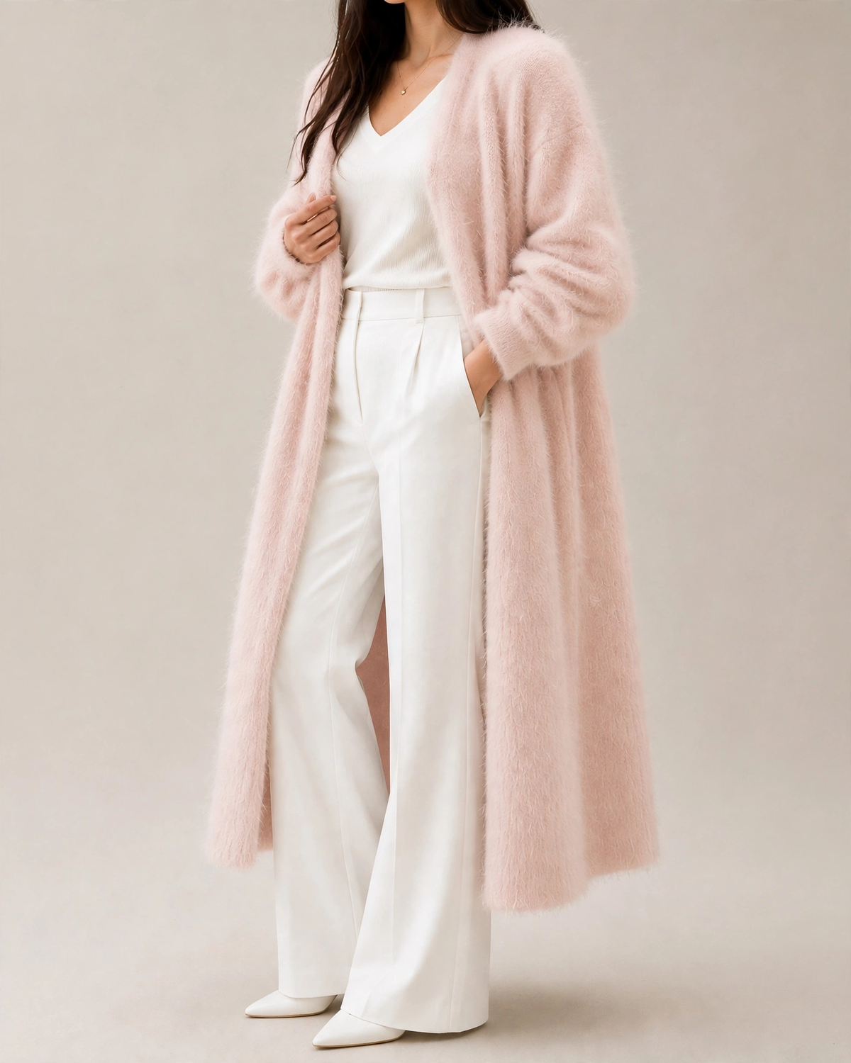 Women's Mohair Cardigan – Cozy Layering, Casual Style