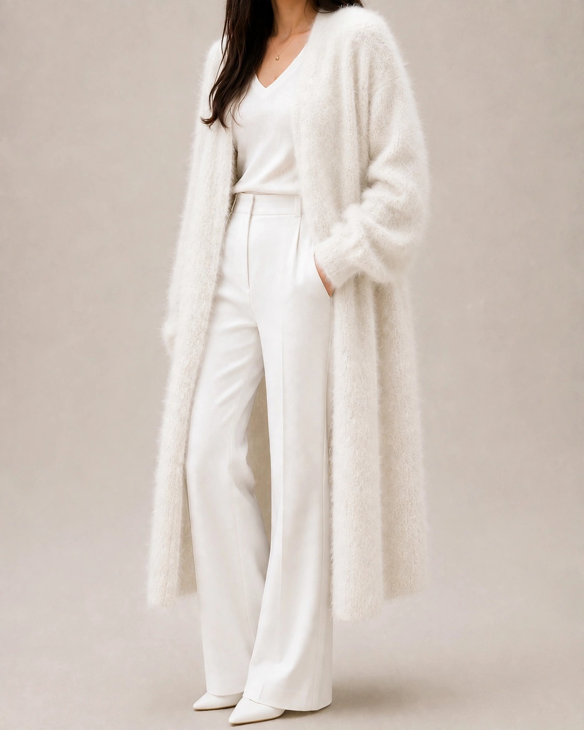 Women's Mohair Cardigan – Cozy Layering, Casual Style