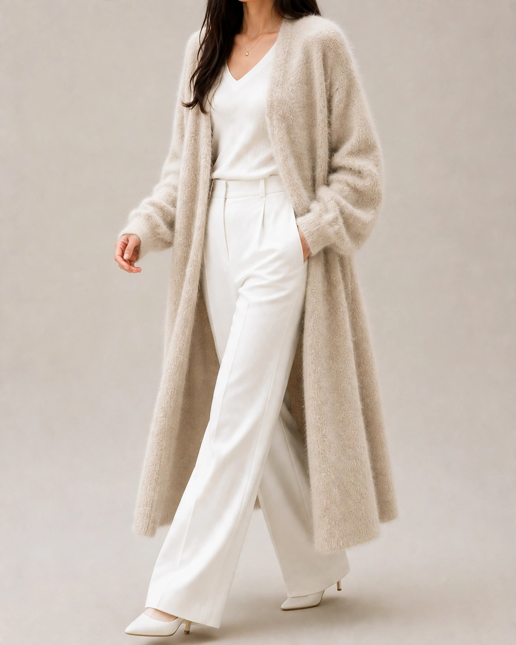 Women's Mohair Cardigan – Cozy Layering, Casual Style