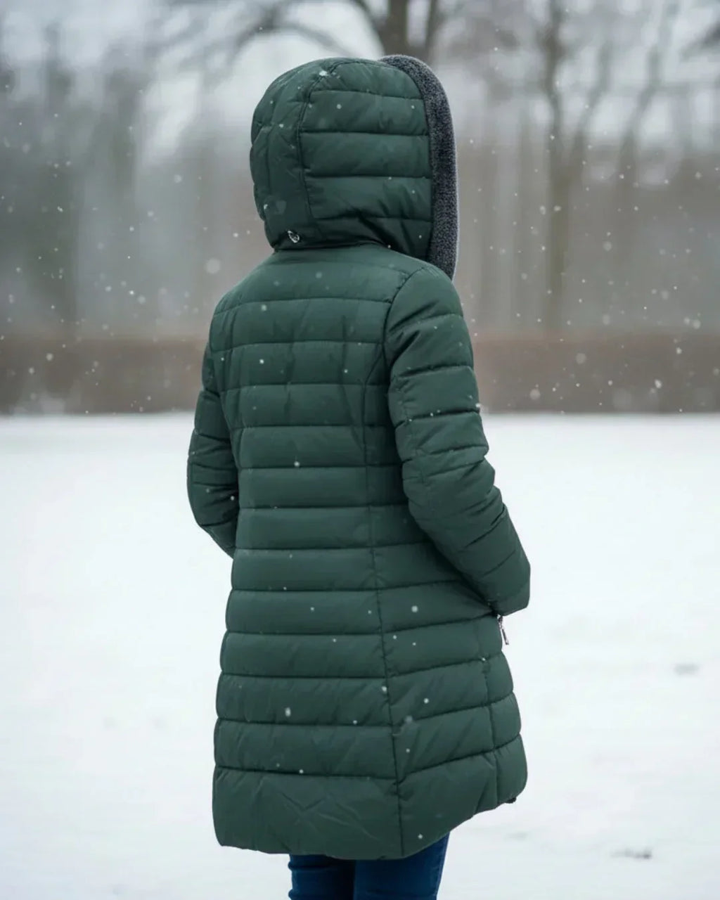 Women's Padded Winter Jacket - Warm, Elegant – Casual, Office