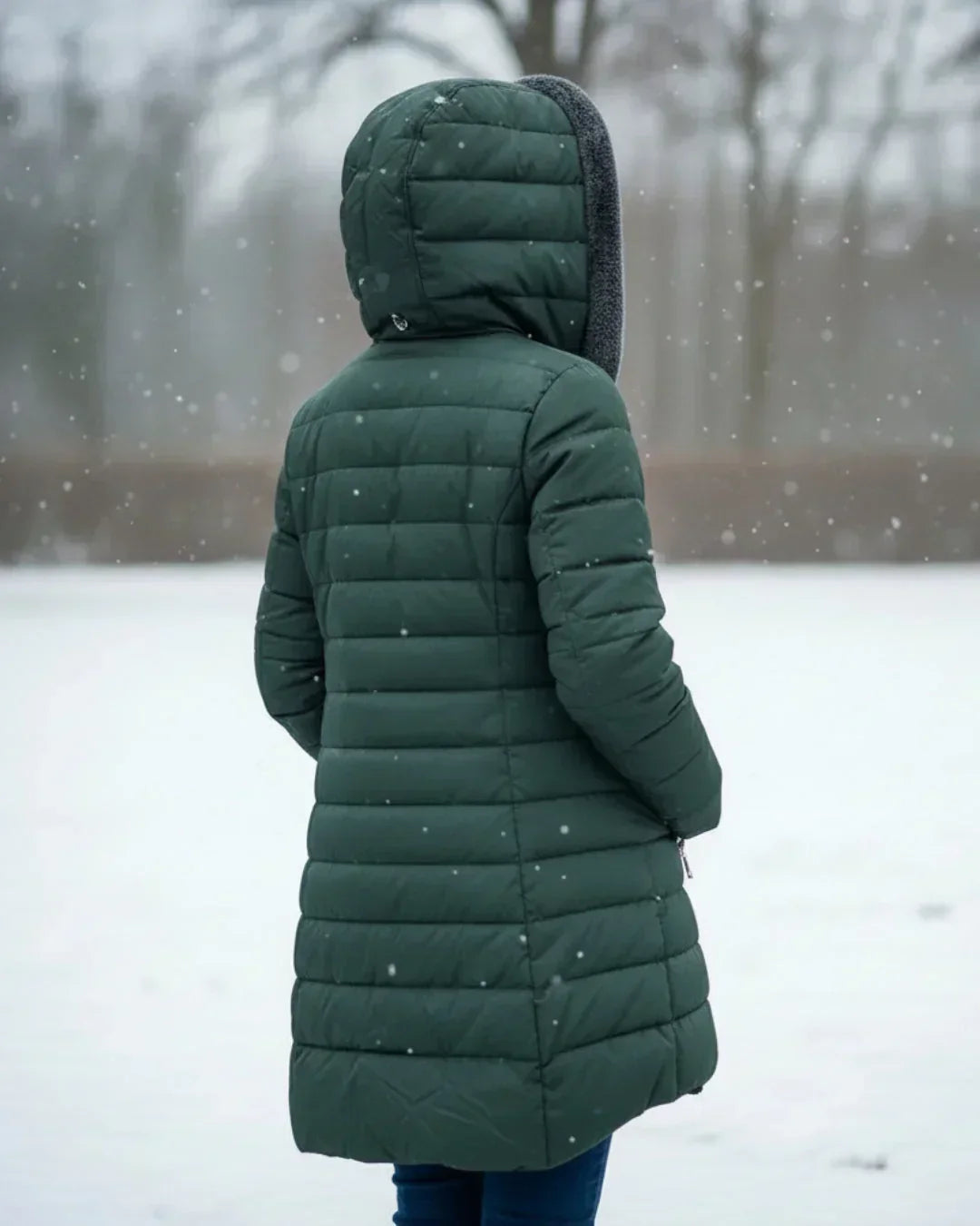 Women's Padded Winter Jacket - Warm, Elegant – Casual, Office