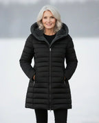 Women's Padded Winter Jacket - Warm, Elegant – Casual, Office