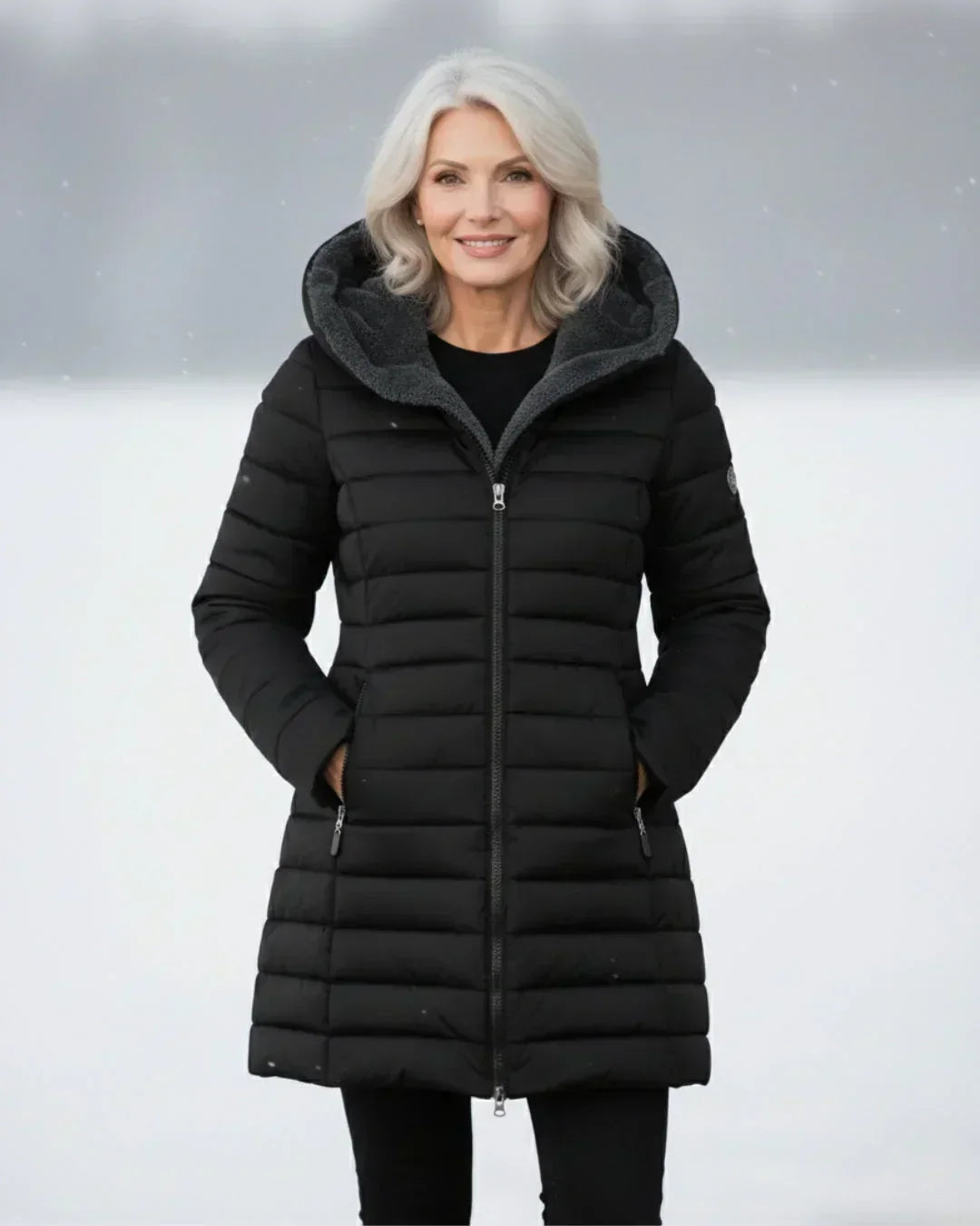 Women's Padded Winter Jacket - Warm, Elegant – Casual, Office