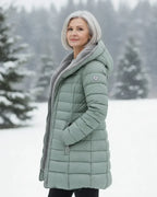 Women's Padded Winter Jacket - Warm, Elegant – Casual, Office