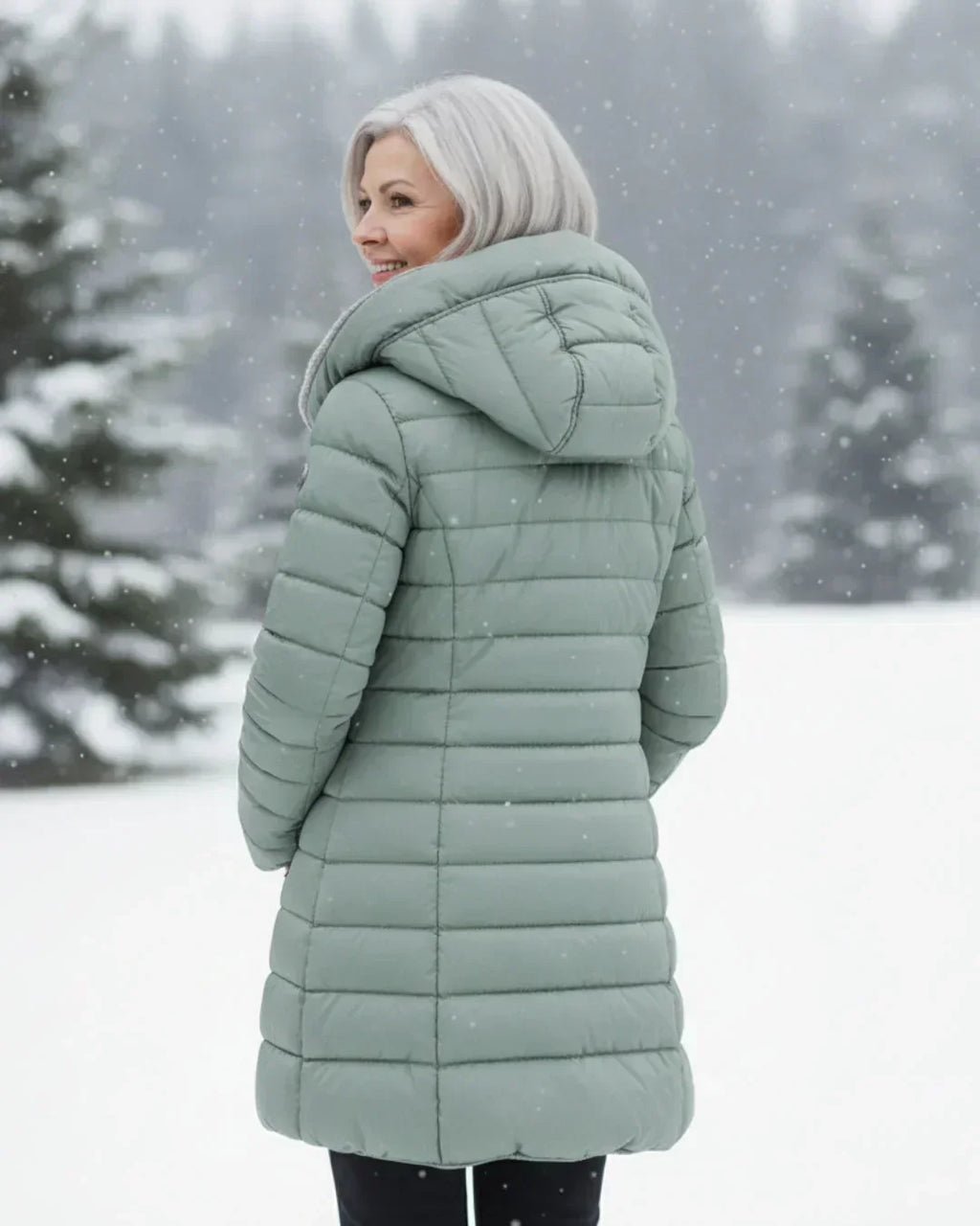 Women's Padded Winter Jacket - Warm, Elegant – Casual, Office