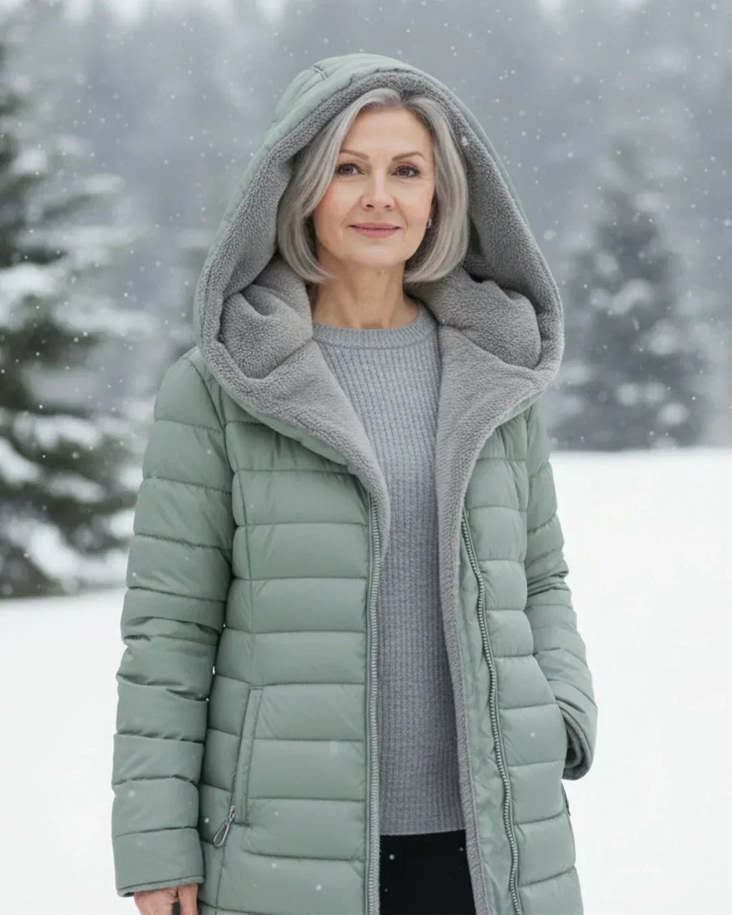 Women's Padded Winter Jacket - Warm, Elegant – Casual, Office