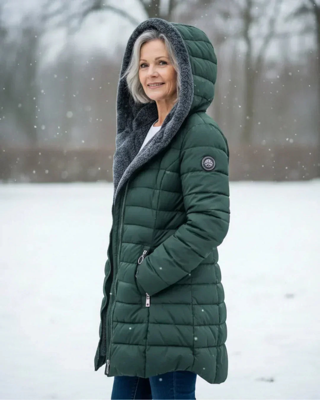 Women's Padded Winter Jacket - Warm, Elegant – Casual, Office