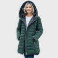 Women's Padded Winter Jacket - Warm, Elegant – Casual, Office