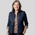Women's Quilted Jacket Lightweight with Lapel Collar – Casual, Winter Wear