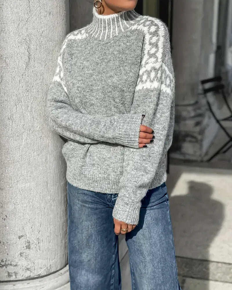Women's Turtleneck Sweater, Soft Knit – Casual Wear, Everyday Comfort