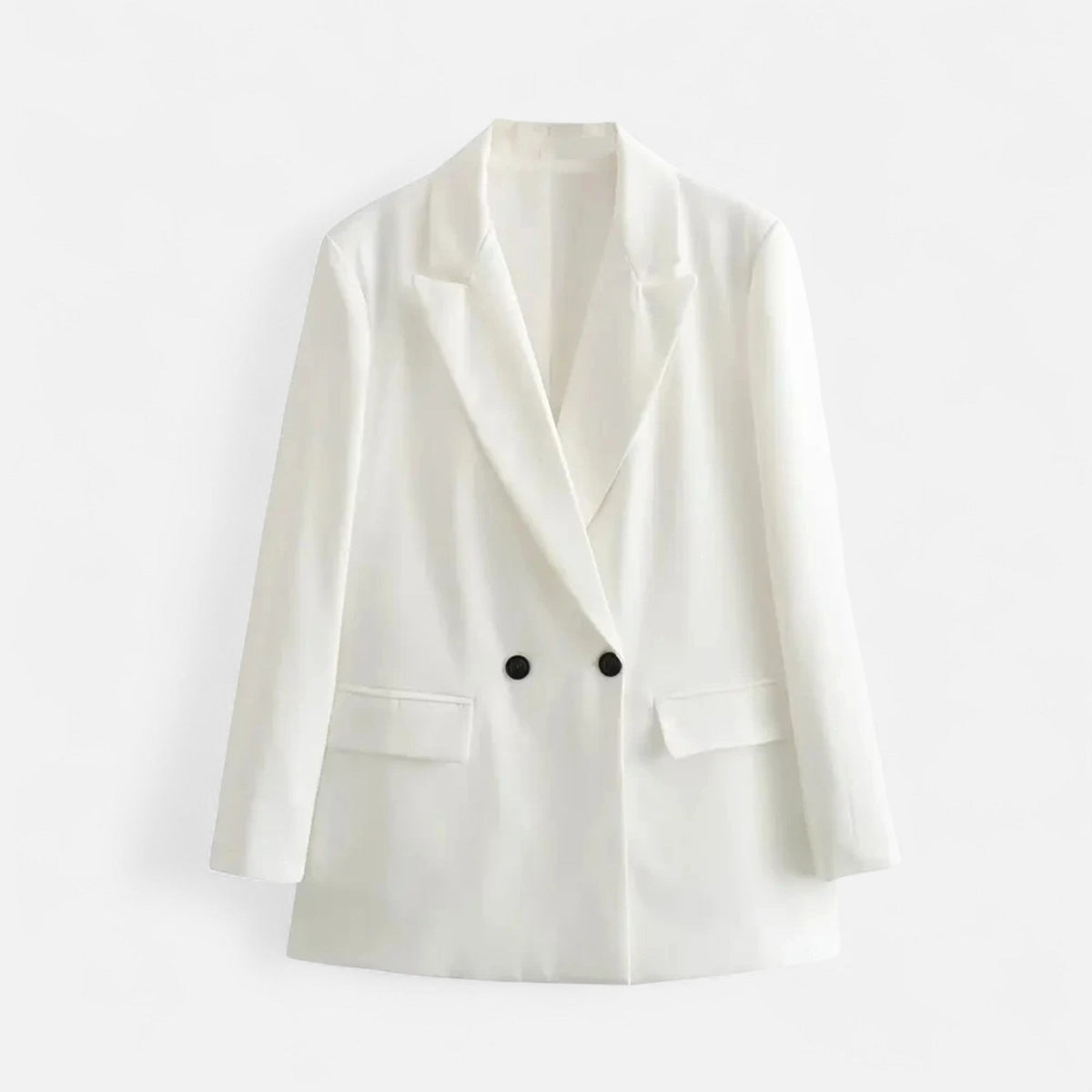 Women's Vintage Double-Breasted Blazer – Office, Casual