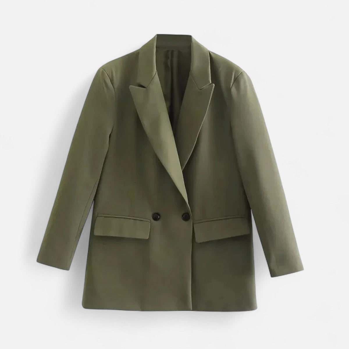 Women's Vintage Double-Breasted Blazer – Office, Casual