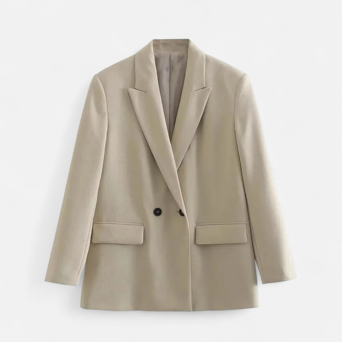 Women's Vintage Double-Breasted Blazer – Office, Casual