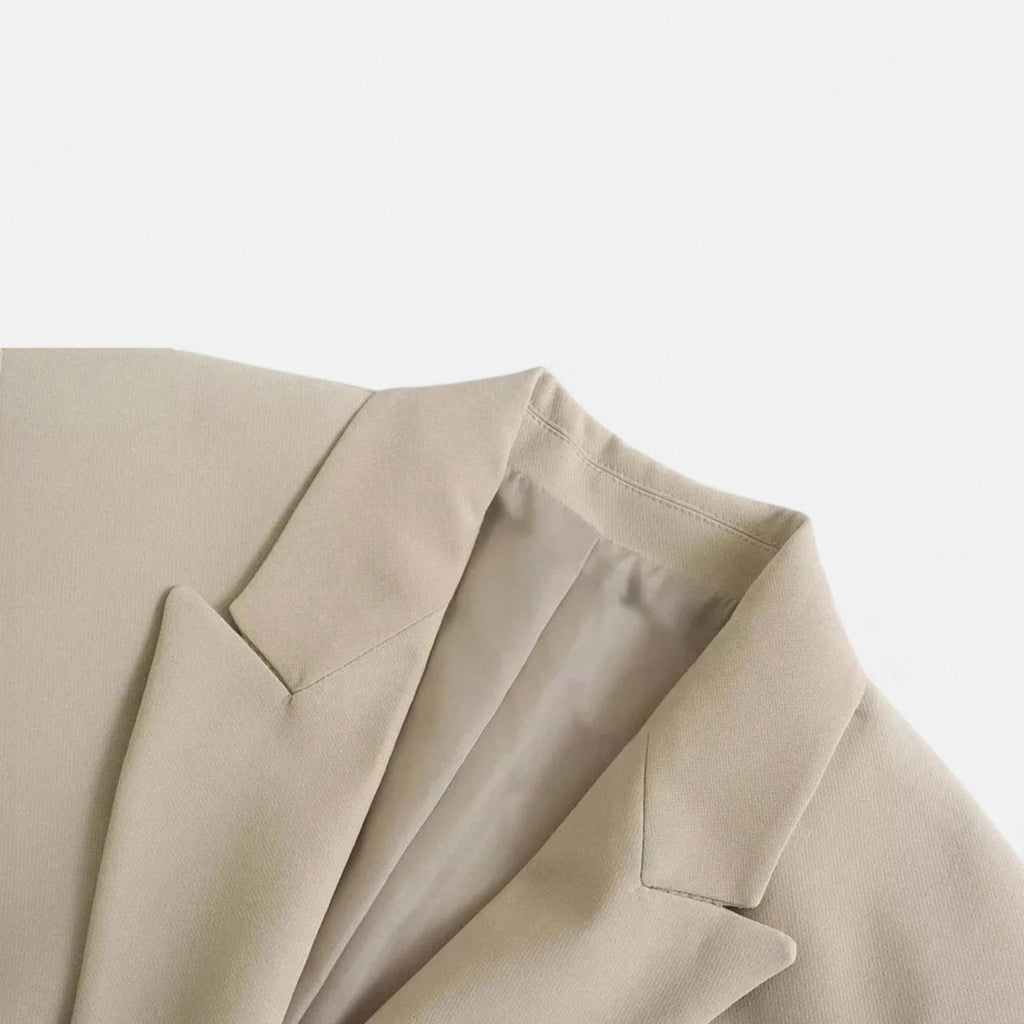 Women's Vintage Double-Breasted Blazer – Office, Casual