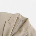 Women's Vintage Double-Breasted Blazer – Office, Casual