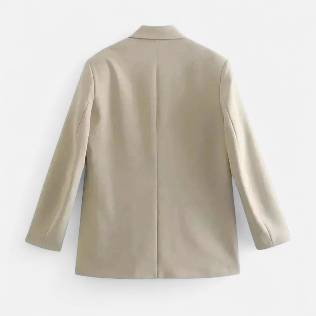Women's Vintage Double-Breasted Blazer – Office, Casual