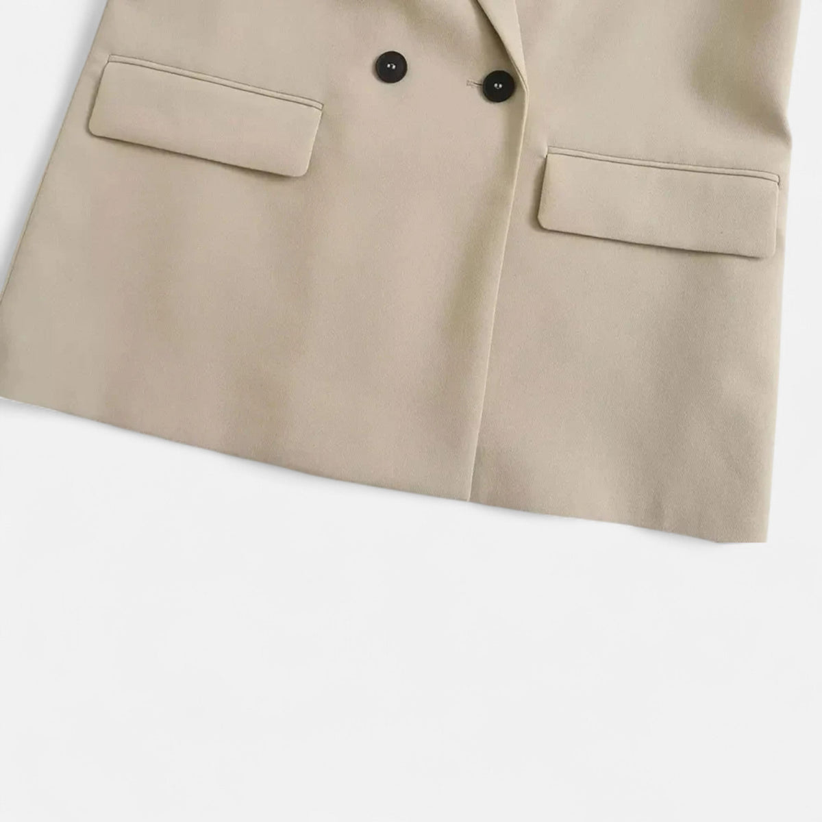 Women's Vintage Double-Breasted Blazer – Office, Casual