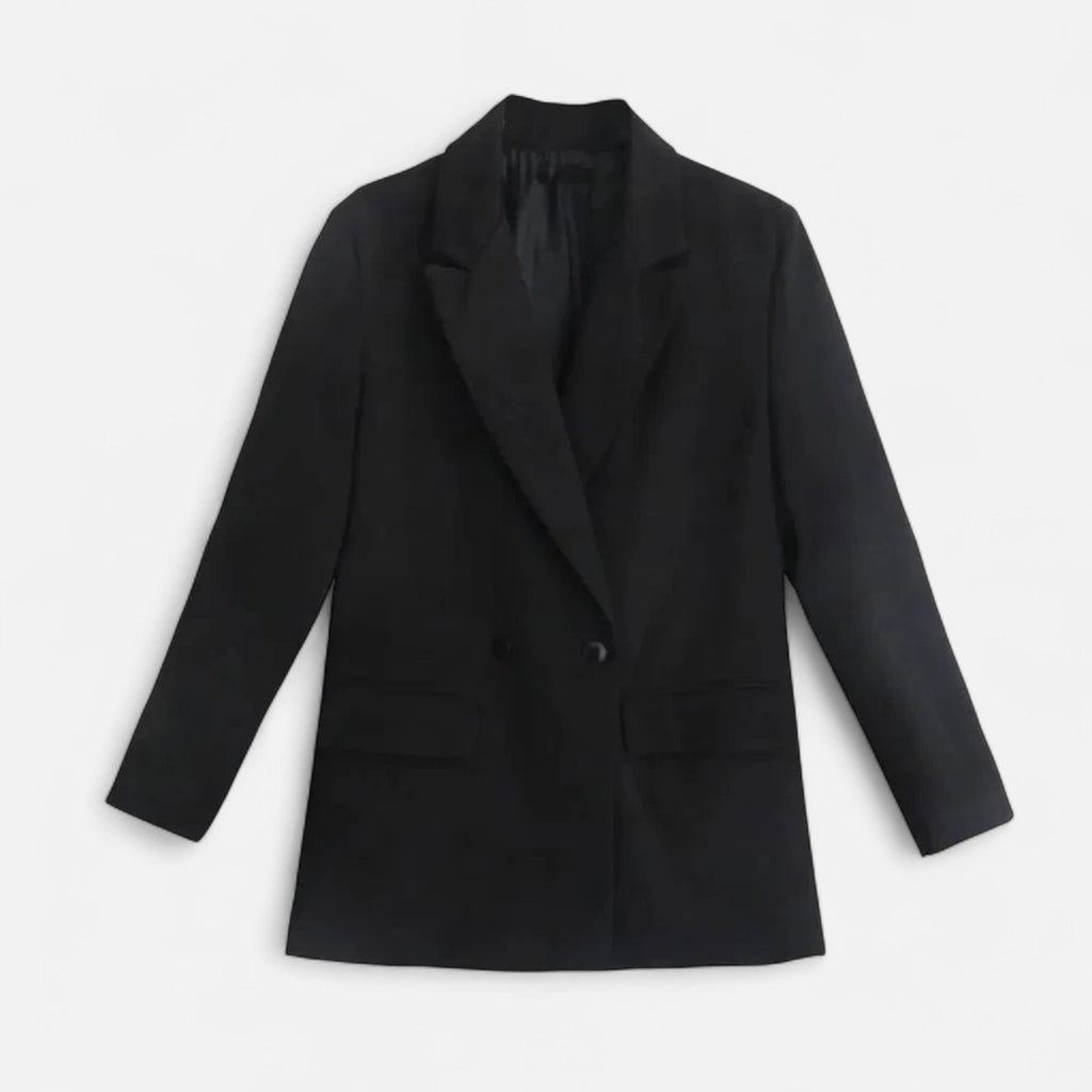 Women's Vintage Double-Breasted Blazer – Office, Casual
