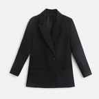 Women's Vintage Double-Breasted Blazer – Office, Casual